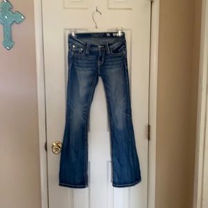 Girls size 12 flare leg miss me jeans
